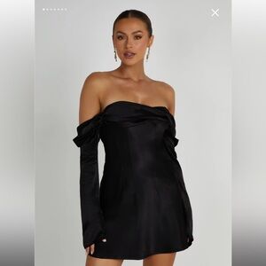 Meshki Giselle Off Shoulder Mini Dress